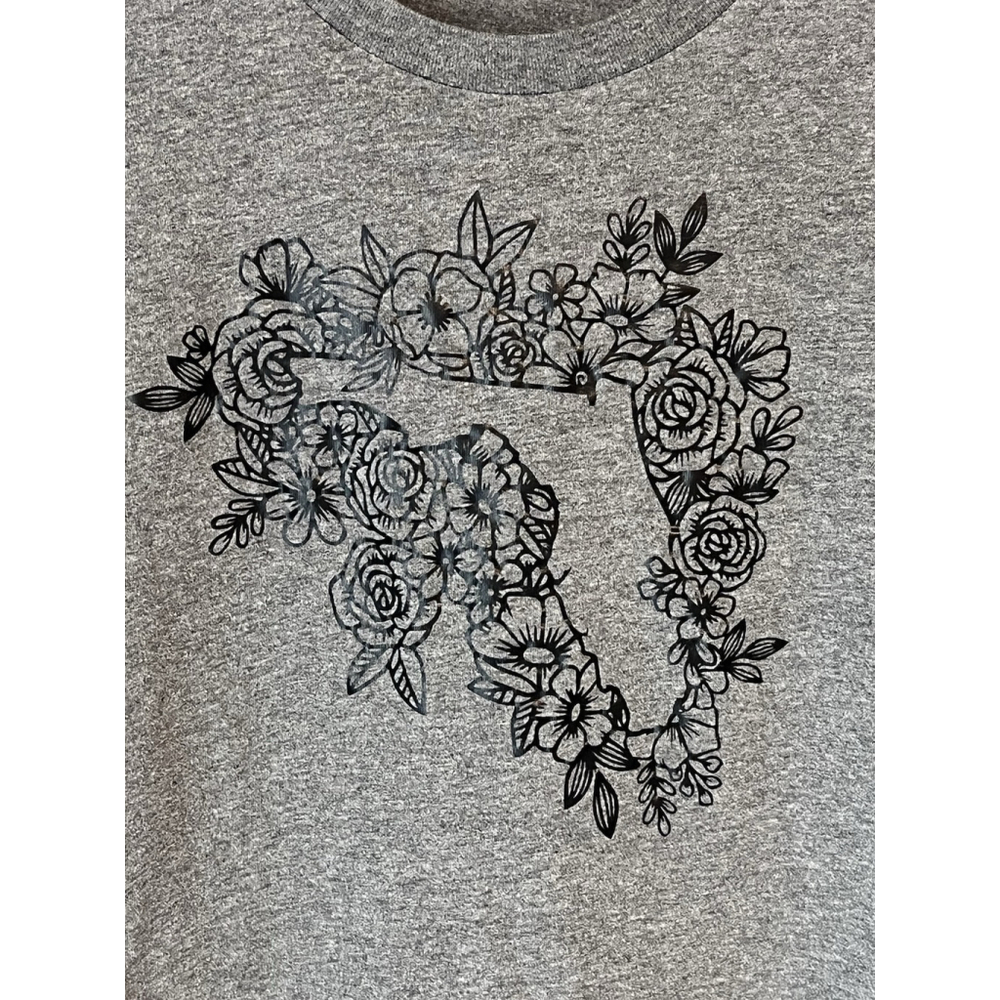 Florida Graphic Tee Shirt Womens Souvenir T-Shirt Gray - Picture 5 of 7